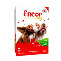 Encor dog 210g com 30 tabletes sabor carne para cães