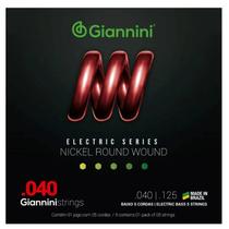 Encordamento De Contra Baixo Giannini Eletrico 5 Cordas Nickel Round Wound Eletric Series 045 - GEEBRS
