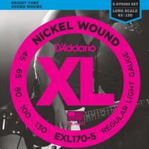 Encordoamento 0.45 D'addario Cordas para Baixo 5C EXL170-5 045 Encordoamento 0.45 D'addario Cordas para Baixo 5C EXL170-5 045