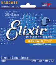 Encordoamento 009 Super Light Para Guitarra Elixir Encordoamento 009 Super Light Para Guitarra Elixir