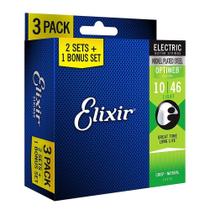 Encordoamento .010 Light Optiweb para Guitarra / Bônus Pack: Leve 3 Pague 2 16552 - Elixir