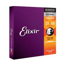 Encordoamento 013 Elixir Medium Bronze 80/20 Nanoweb p/Violão Aço