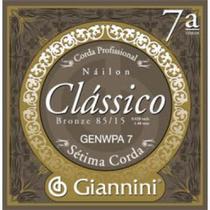 Encordoamento 7a Corda Violão Nylon Clássico Genwpa Giannini