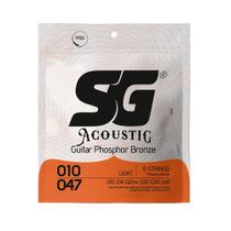 Encordoamento Aço Violão Fosforo 010 Sg