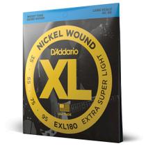 Encordoamento Baixo 4C .035 D'Addario XL Nickel Wound EXL180