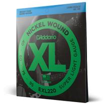 Encordoamento Baixo 4C .040 D Addario XL Nickel Wound EXL220