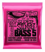 Encordoamento baixo 5 cordas ernie ball super slinky 040 Encordoamento baixo 5 cordas ernie ball super slinky 040
