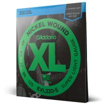 Encordoamento Baixo 5C 40-125 D Addario XL Nickel EXL220-5 Encordoamento Baixo 5C 40-125 D Addario XL Nickel EXL220-5