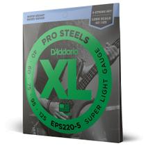 Encordoamento Baixo 5C 40-125 D Addario XLProSteels EPS220-5 Encordoamento Baixo 5C 40-125 D Addario XLProSteels EPS220-5