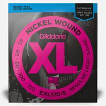 Encordoamento Baixo 5C 45-130 D'Addario XL Nickel EXL170-5 Encordoamento Baixo 5C 45-130 D'Addario XL Nickel EXL170-5