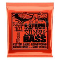 Encordoamento Baixo 6 Cordas 032-130 Slinky Long Scale Nickel P02838 Ernie Ball