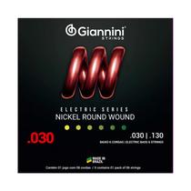 Encordoamento Baixo 6 cordas Giannini Nickel Round GEEBRL6