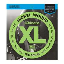 Encordoamento Baixo D'Addario 0.45 EXL165-6 - 6 Cordas