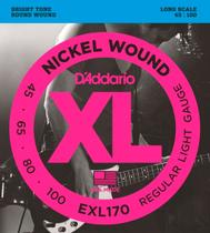 Encordoamento Baixo Daddario 4 Cordas 045 Exl170 - Nickel