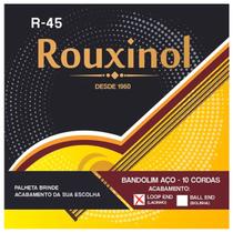 Encordoamento Bandolim 10 Cordas Laço Clássico Loop End Rouxinol R45 PR45LEL Encordoamento Bandolim 10 Cordas Laço Clássico Loop End Rouxinol R45 PR45LEL