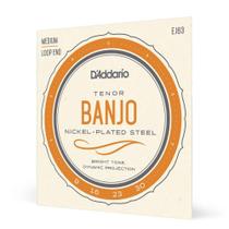 Encordoamento Banjo Tenor EJ63 Nickel Plated Steel 4 Cordas D'Addario