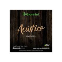 Encordoamento Cavaquinho Giannini Acústico Bronze 65/35 GESCPA (.011 .029) Pesada
