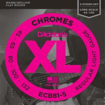 Encordoamento Chromes Flat Para Baixo 5C ECB-81 5 - D Addario