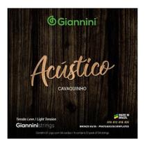 Encordoamento Corda Cavaquinho Giannini Gescla Cavaco Leve