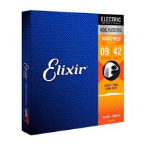 Encordoamento corda elixir guitarra 009 nanoweb 12002