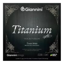 Encordoamento Corda Giannini Violão Nylon Titanium Média