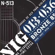 Encordoamento Corda P/ Violão Aço 013 Bronze 85/15 Nig N513