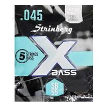 Encordoamento Corda para Contra Baixo 5 Cordas 0.45 Strinberg SB55 Nickel Wound