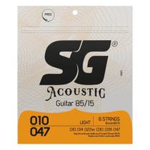 Encordoamento corda sg violao aço 010 85/15 bronze 6685