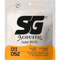 Encordoamento Corda Violão Aço Sg Acoustic Custom Light 0.11 Encordoamento Corda Violão Aço Sg Acoustic Custom Light 0.11