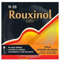 Encordoamento Cordas Aço para Viola com bolinha Rouxinol R35