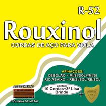 Encordoamento Cordas Aço para Viola com bolinha Rouxinol R52