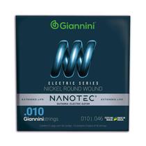 Encordoamento Cordas Giannini Nanotec Guitarra 010 Nickel