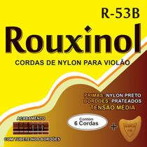 Encordoamento Cordas Nylon Violão Tensão Média Rouxinol R53B
