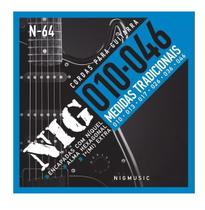 Encordoamento Cordas Para Guitarra Nig 010/046 - Mi Extra