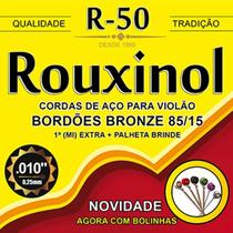 Encordoamento Cordas R50 Rouxinol Violão Aço C/ Bolinha