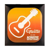 Encordoamento Cordas Violão Aço Guitto 012-053 Encordoamento Cordas Violão Aço Guitto 012-053