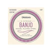 Encordoamento d'addario banjo 5 cordas 0.11 medium ej57 Encordoamento d'addario banjo 5 cordas 0.11 medium ej57