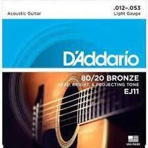 Encordoamento D'addario Ej11 Violão Aço Bronze 012