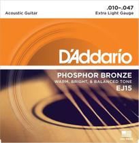 Encordoamento D'addario Ej15 Para Violão Aço Phosphor Bronz