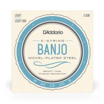 Encordoamento D'Addario EJ60 P/ Banjo 5 Cordas Nickel 0.009 - EC0143