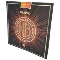 Encordoamento D'Addario Para Violão Aço 10-47 NB1047 Nickel Bronze