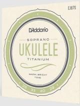 Encordoamento D'addario Ukulele Soprano EJ87S Titanium .028 - .029