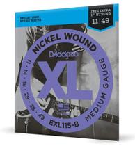 Encordoamento Daddario 011 Guitarra Exl115b +1a. Corda Extra