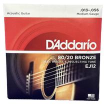 Encordoamento Daddario Ej12 Violão Tensão 13-56 Violão Encordoamento Daddario Ej12 Violão Tensão 13-56 Violão