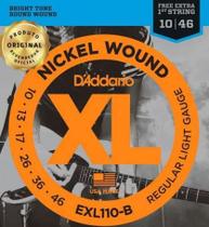 Encordoamento Daddario Para Guitarra 010-046 Exl110b Original