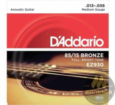 Encordoamento DADDARIO Violão Aço 013 EZ930 Medium Gauge