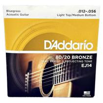 Encordoamento Daddario Violão Ej14 Tensão 012 Bronze