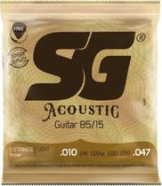 Encordoamento de Aço para Violao 010 Bronze 85/15 LIGHT - Sg - Izzo