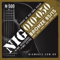 Encordoamento de Aço para Violão Bronze .10/.050 N500 - NIG - NIG