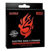 Encordoamento de Contrabaixo Solez SLB540 5 Cordas 0.040